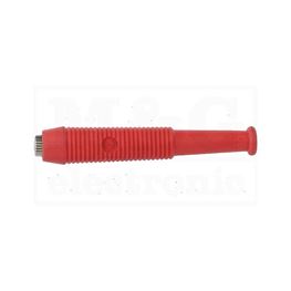 Slika za UTIČNICA BANANA 2MM MKU 1 KABL CRVENA
