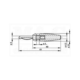 Slika za UTIKAČ BANANA 4 MM VQ 30 PLAVI