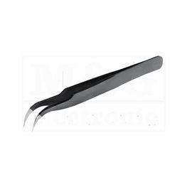 Slika za PINCETE ESD SA KRIVIM VRHOM ZD-156E 120 mm