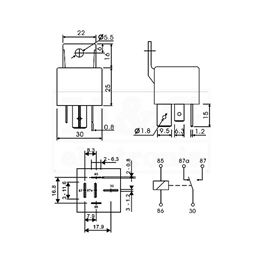 Slika za RELEJ RAYEX AM3-12P 1xU 80A 12V DC