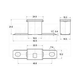 Slika za OSIGURAČ ZA AUTO Tip JAPVAL M62 60A