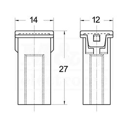 Slika za OSIGURAČ ZA AUTO Tip JAPVAL MF14 40A