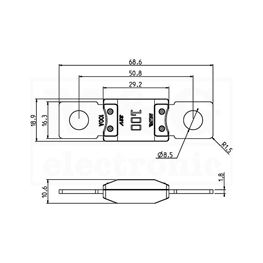 Slika za OSIGURAČ ZA AUTO Tip E1 MegaVAL 500A