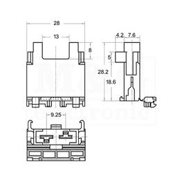 Picture of KUĆIŠTE ZA AUTO OSIGURAČE Tip B INLINE 30A