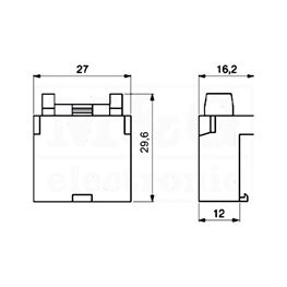 Slika za KUĆIŠTE ZA AUTO OSIGURAČE Tip B PUSH-IN 32A