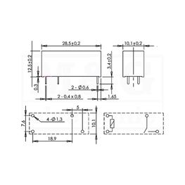Picture of RELEJ NF FORWARD S7100C12W 1xU 6A 12V DC
