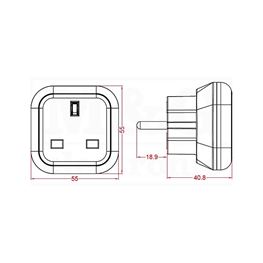 Slika za MREŽNI UTIKAČ ADAPTER Tip 04