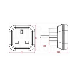 Slika za MREŽNI UTIKAČ ADAPTER Tip 05