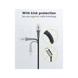 Slika za KABL USB C MUŠKI - USB A MUŠKI Tekstilni 2m