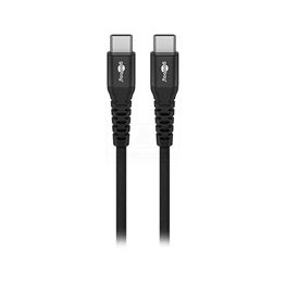 Slika za KABL USB C MUŠKI - USB C MUŠKI Supersoft crni 0,5m