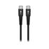 Slika za KABL USB C MUŠKI - USB C MUŠKI Supersoft crni 0,5m