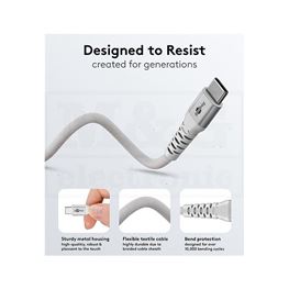 Slika za KABL USB C MUŠKI - USB C MUŠKI Supersoft beli 0,5m