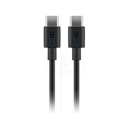 Slika za KABL USB C MUŠKI > USB C MUŠKI PVC crni 2m