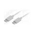 Slika za KABL USB C MUŠKI > USB C MUŠKI PVC beli 2m