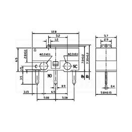 Slika za PREKIDAČ MIKRO Tip 00-3 250V 1A