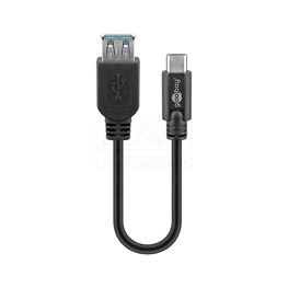 Slika za KABL USB C MUŠKI > USB A ŽENSKI HS 3.0 0,2m