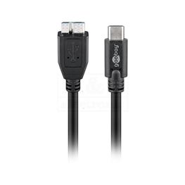 Slika za KABL USB C MUŠKI > USB Micro B MUŠKI HS 3.0 1m