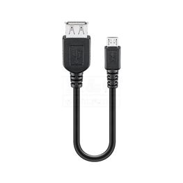 Slika za KABL OTG USB A ŽENSKI > USB Mikro B MUŠKI