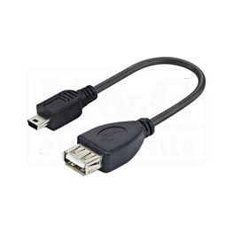 Slika za KABL OTG USB A ŽENSKI > USB Mini B MUŠKI