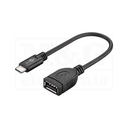 Slika za KABL OTG USB C MUŠKI > USB A ŽENSKI