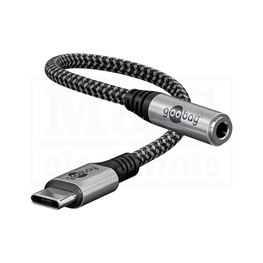 Slika za KABL USB C MUŠKI > 3,5 mm ŽENSKI