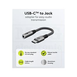 Slika za KABL USB C MUŠKI > 3,5 mm ŽENSKI