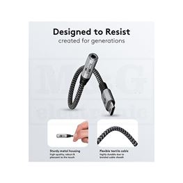 Slika za KABL USB C MUŠKI > 3,5 mm ŽENSKI