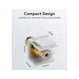 Slika za KEYSTONE MODUL RCA / ČINČ BELI