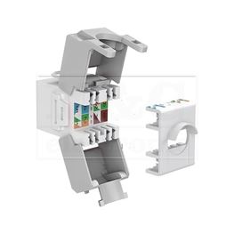 Slika za KEYSTONE MODUL 1x RJ45 UTP CAT 6A BELI