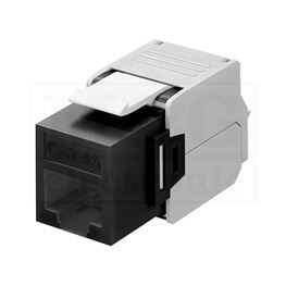 Slika za KEYSTONE MODUL 1x RJ45 UTP CAT 6A CRNI
