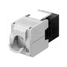 Slika za KEYSTONE MODUL 1x RJ45 UTP CAT 6A CRNI