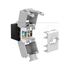 Slika za KEYSTONE MODUL 1x RJ45 UTP CAT 6A CRNI