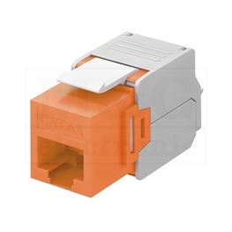 Slika za KEYSTONE MODUL 1x RJ45 UTP CAT 6A ORANŽ