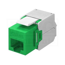 Slika za KEYSTONE MODUL 1x RJ45 UTP CAT 6A ZELENI