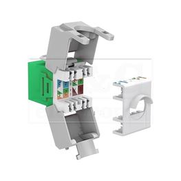 Slika za KEYSTONE MODUL 1x RJ45 UTP CAT 6A ZELENI