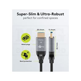 Slika za KABL HDMI muški > HDMI muški AOC 2.1 8K @ 60Hz 50m