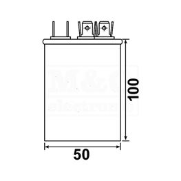 Slika za KONDENZATOR ZA RAD MOTORA 30µF+1,5µ 450V AC